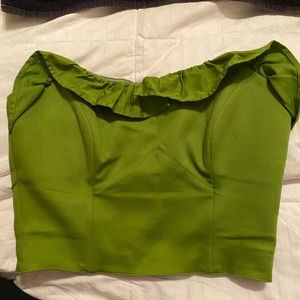 *ON HOLD. DO NOT BUY* Pinup Girl Green Bustier Top